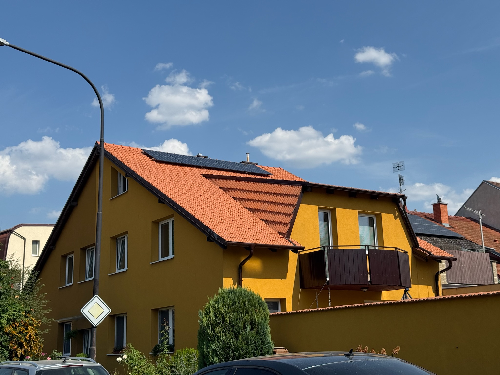 Fotovoltaika na rodinném domě v Olomouci